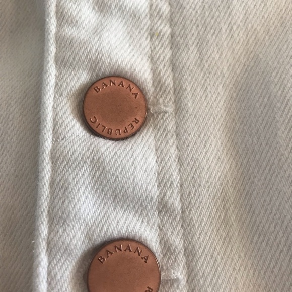 BANANA REPUBLIC Button Fly High Rise Slim Jeans, Sz. 35 EXCELLENT CONDITION - Picture 7 of 12